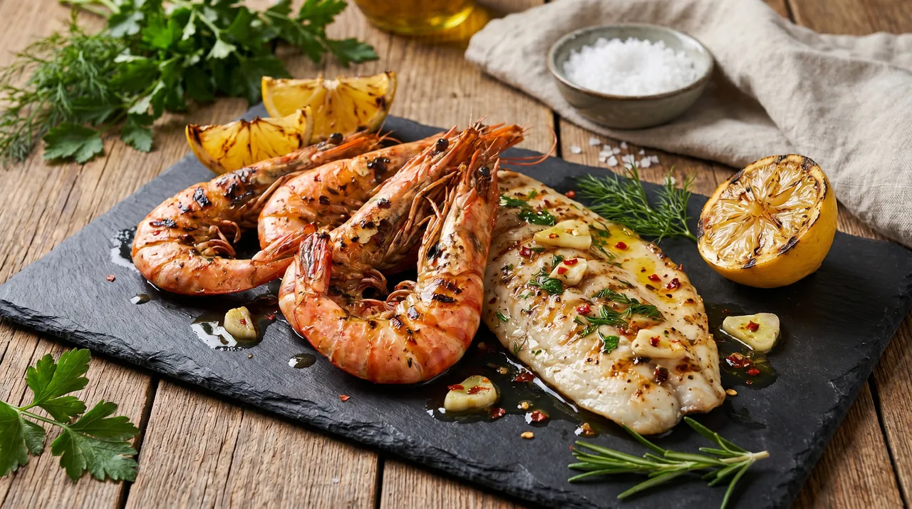 BBQ Garnalen met Knoflook & Chili