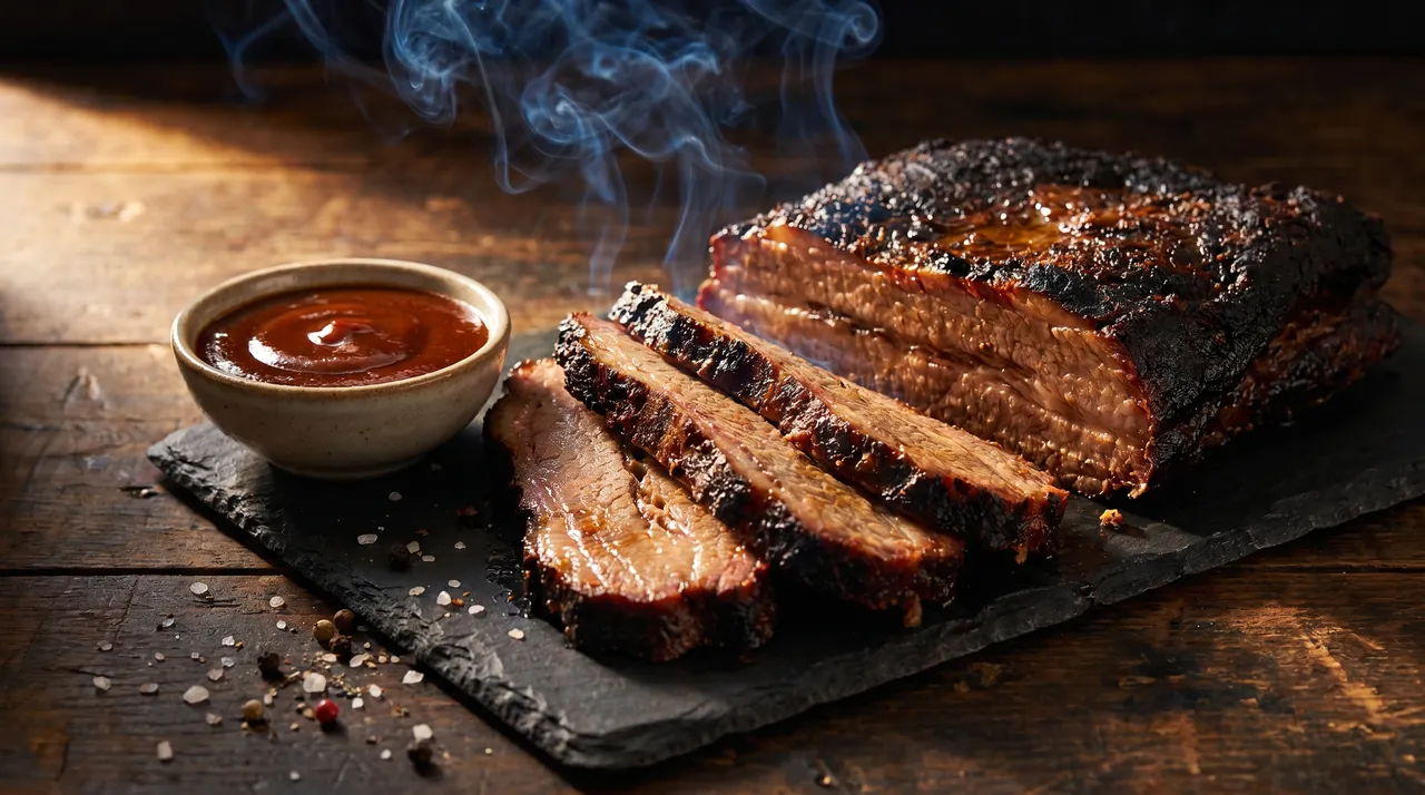 Brisket met BBQ Saus