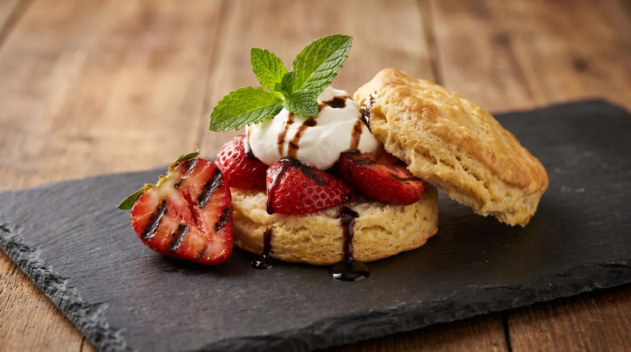 Gegrilde Aardbeien Shortcake