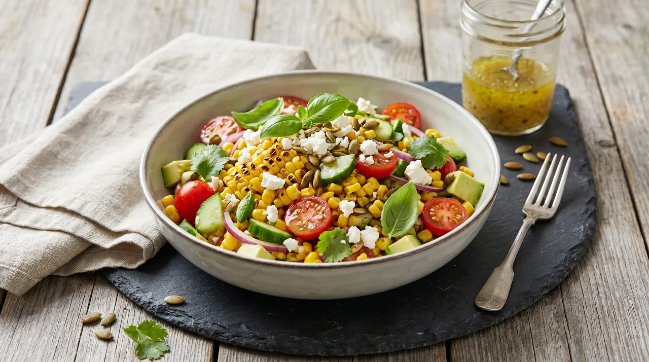 Gegrilde Mais Salade
