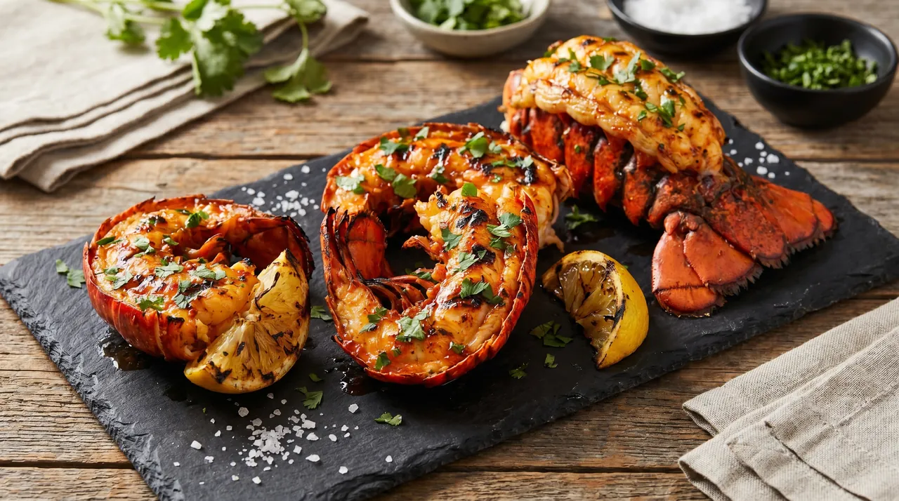 Kreeftstaarten met Sriracha Boter