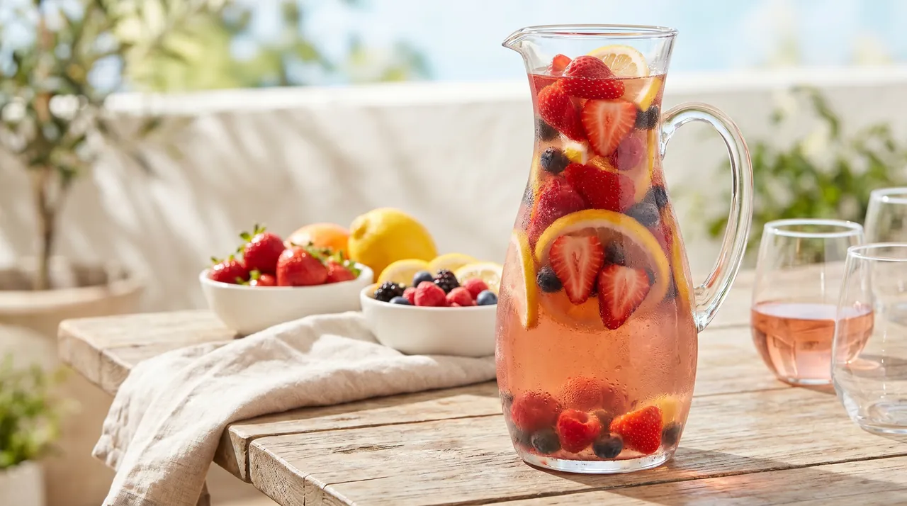 Rosé Sangria met Aardbei